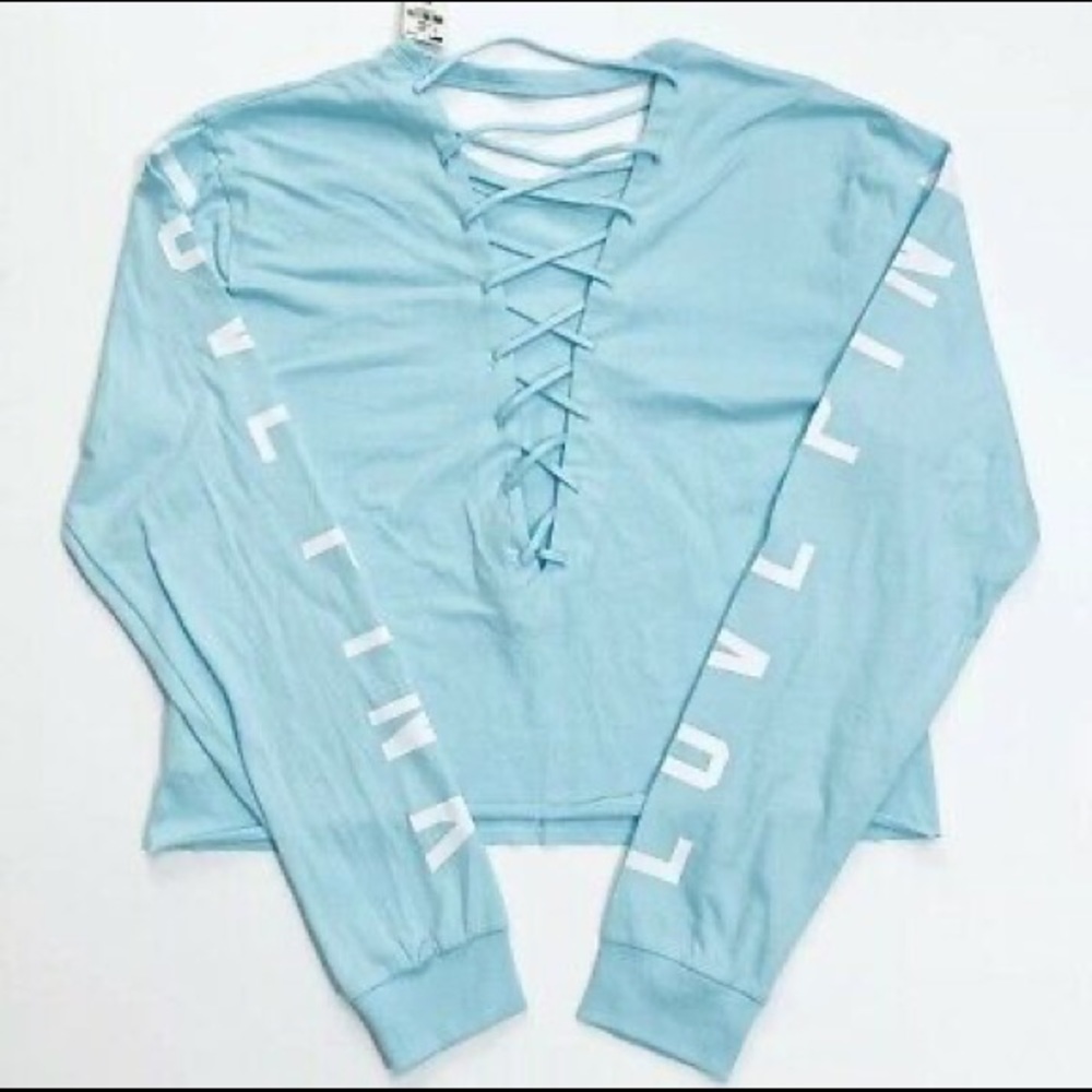 PINK cropped T-shirt